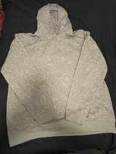 Disney Parks Light Blue Hoodie Sweatshirt Mickey Head Glove Pattern 3X NEW