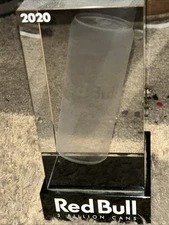 Red Bull Solid Glass Store Display/Advertising 2020 3 Billion Cans Sold RARE.