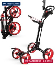 Qwik-Fold - 4-Wheel Golf Push Cart