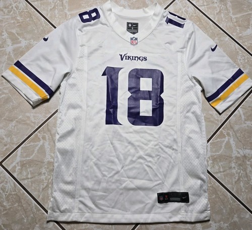 New Nike Minnesota Vikings Justin Jefferson White NFL Game Jersey Mens S $150