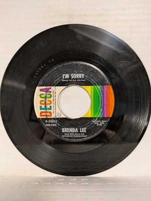 45 ~ Brenda Lee: ''I'm Sorry / That's All You Gotta Do'' 1960 Decca (G+)