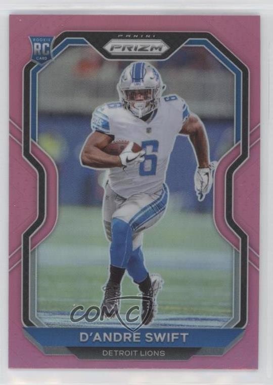 2020 Panini Prizm Rookie Pink Prizm D'Andre Swift #358 5l1