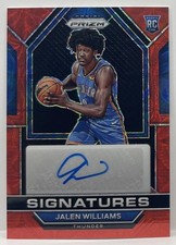 JALEN WILLIAMS 2022-23 PANINI PRIZM RSI-JAY ROOKIE AUTO CHOICE RC OKC THUNDER SP