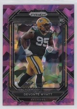 2022 Panini Prizm Rookies Purple Ice Prizm 49/225 Devonte Wyatt #377 10p6