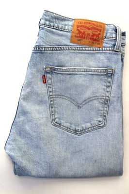 Levi's 502 Regular Tapered Herren Jeans W34 L32 Hellblau Stretch Denim LEVK200