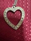 Vintage Rhinestone Heart Pendant Necklace Romantic Jewelry Gift — photo 2