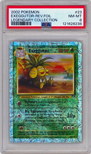 Exeggutor 2002 Pokemon Legendary Collection Reverse Holo Rare · #23/110 PSA 8