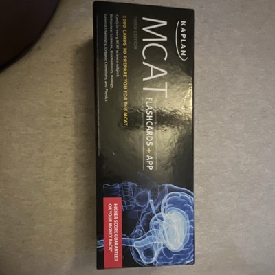 Kaplan MCAT Flashcards + App 3rd Edition English 2020 1000 Cards