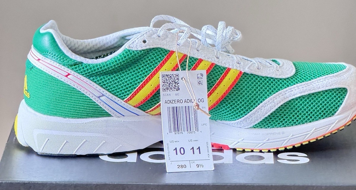 Size 10 - adidas Adizero Adios OG Green Bright Red | eBay