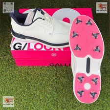 G/Fore G4 Gallivan2r G/LOCK TPU Golf Shoe Sneaker US 10.5 White Pintuck Blue
