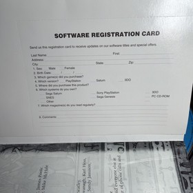 Tomb Raider (Sega Saturn, 1996) Complete w/ Manual & Registration