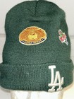 NEW ERA LOS ANGELES DODGERS KNIT BEANIE HAT 7X CHAMPS MLB WORLD SERIES PATCH EUC