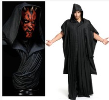 Star Wars Sith Darth Maul Tunic Hooded Cloak Robe Cloak Cosplay Costume New