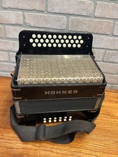 Vintage Hohner Accordion Diatonic 3 Row Button Box ADG - German Made