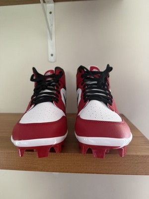 Nike Air Jordan 1 Retro MCS Baseball Cleats Black Red AV5354-611 Men\'s Size 12 Nike Air Jordan 1 Retro MCS Men main image 2