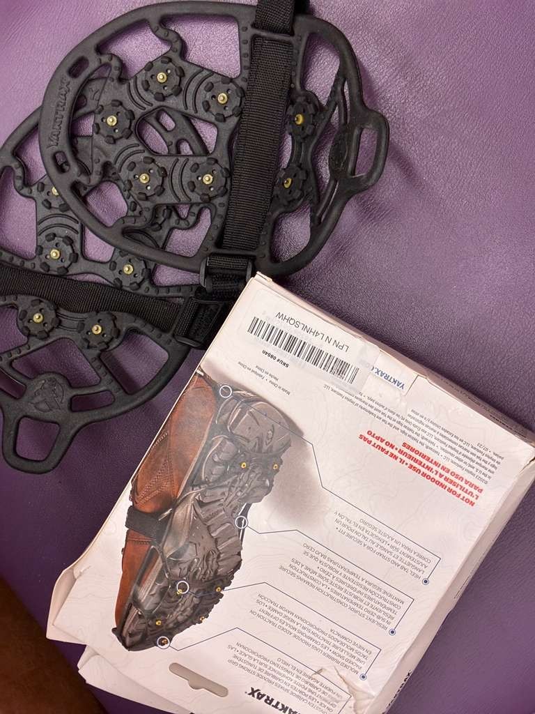 Yaktrax Spikes for Walking on Ice and Snow Alloy Steel 1 Pair S/M