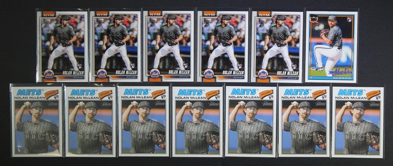 (13) Baseball Card Lot ~Nolan McLean~ 2026 Topps Heritage N.Y. Mets Rookie (RC)