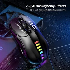 Uciefy Wireless Tri-Mode Gaming Mouse: Programmable & Ergonomic