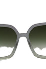 Krewe Womens Gray Green Plastic Soniat Squared Glasses — photo 4