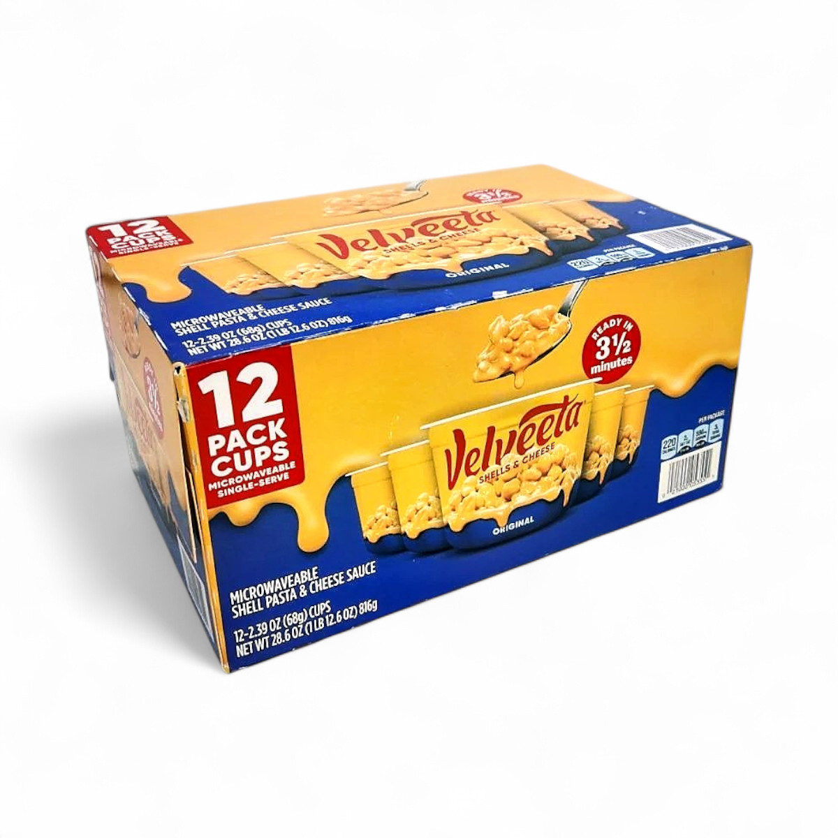 Velveeta Shells & Cheese Original Microwavable Pasta Cups, 12-Pack