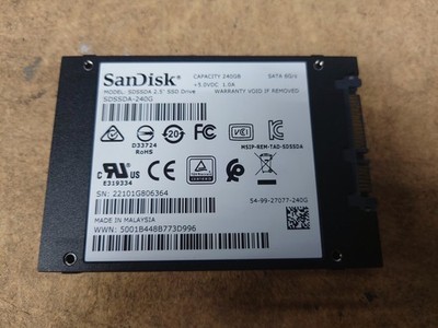 SanDisk 240GB SSD Plus SATA 2.5'' Internal Solid State Hard Drive SDSSDA-240G