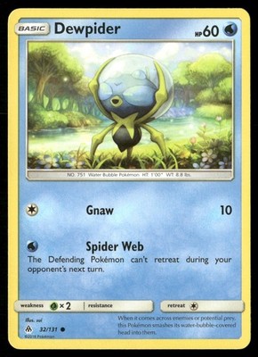 Dewpider 32/131 Common Forbidden Light Pokemon Lightly Played