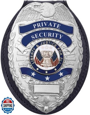 Ryno Gear's Private Security Officer Universal Oval Badge + Holde