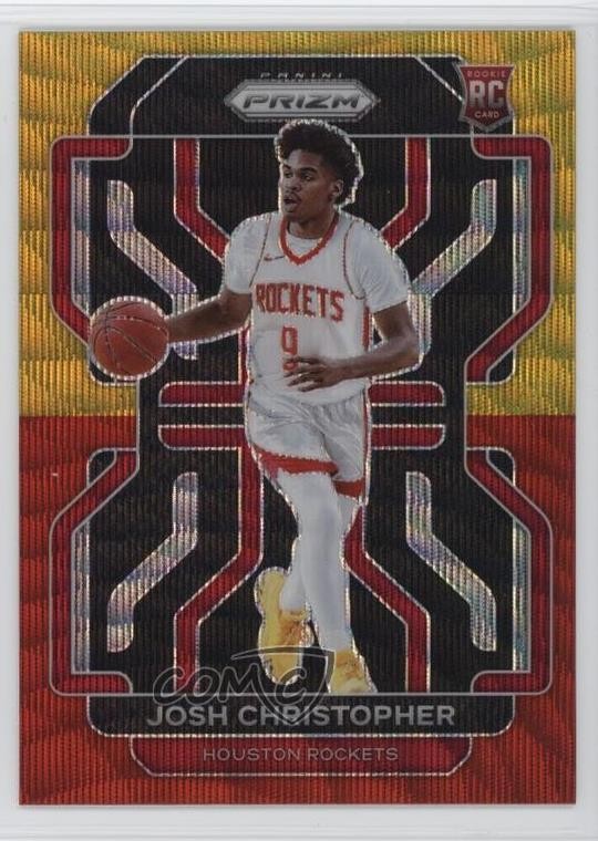 2021-22 Panini Prizm Red & Gold Wave Prizm Josh Christopher #324 1p0q