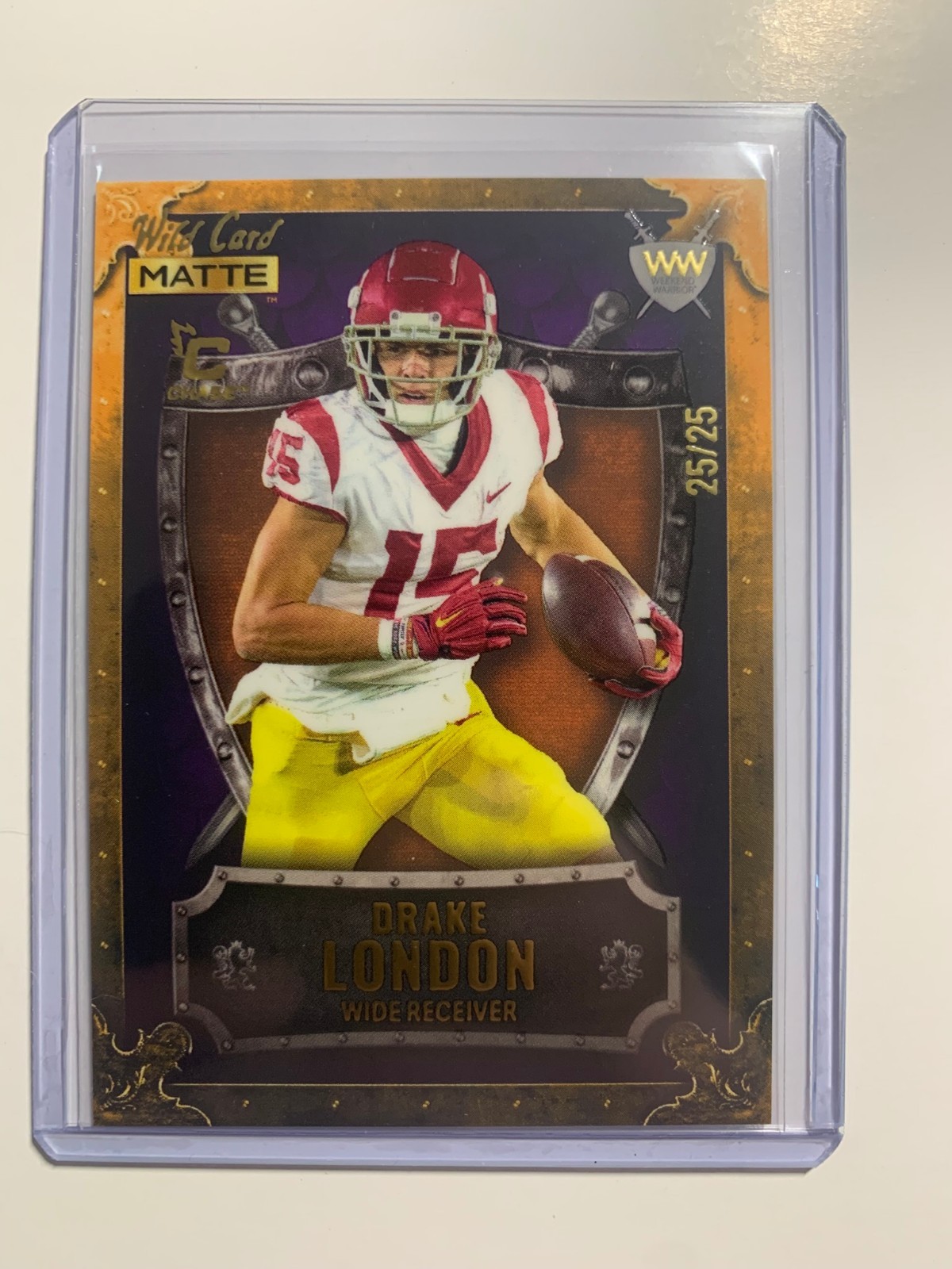 Drake London Wild Card Matte Green Weekend Warrior #14 Base