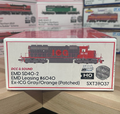 Scaletrains HO EMD SD40-2 EMD Leasing Ex-ICG  #6040 DCC&Sound Gray/Orange NEW