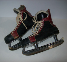 Vintage Riedell Red Wing Pro Ice Skates Black Size Men's 11