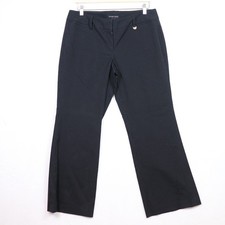 NEW YORK  CO Black Pinstripe Dress Pants Size Petite 12