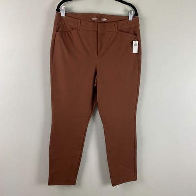 Old Navy High-Waisted Pixie Skinny Ankle Pants Size 14 Brown Stretch