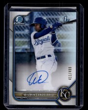 2022 Bowman #CPA-WC Wilmin Candelario Chrome Prospects Auto Refractors #/499