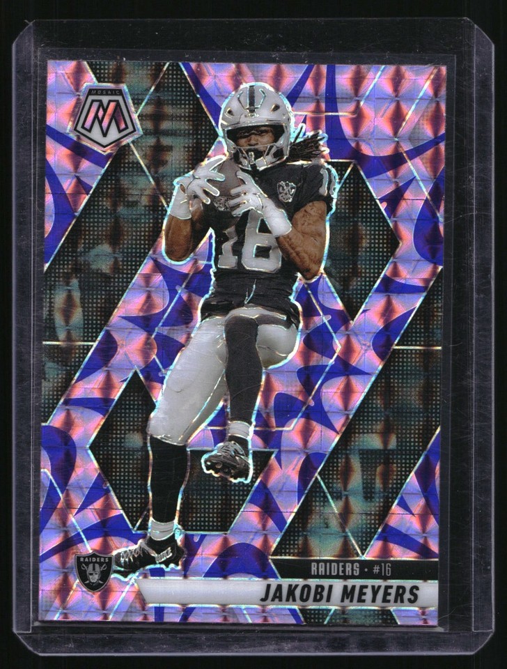 2025 Panini Mosaic Jakobi Meyers #62 Camo Pink Mosaic Las Vegas Raiders