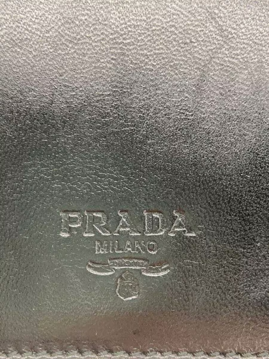 PRADA Shoulder Bag Leather Black thumbnail 5
