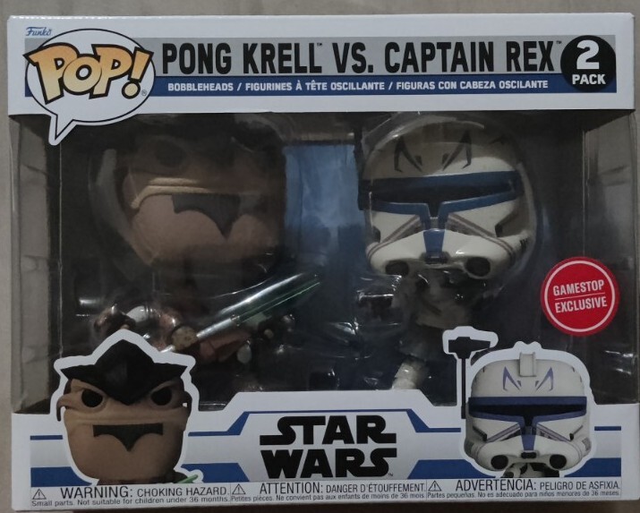 Funko POP! Star Wars: Clone Wars Pong Krell and Captain Rex Vinyl
