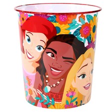 Disney Princess Kids Waste Bucket Paper Bin Basket for Bedroom Desk Dustbin