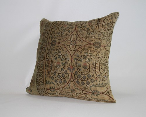 Jute Cushion Cover Home Deco Vintage Throw Case Square Kilim Pillow Handmade 24" - Picture 3 of 7
