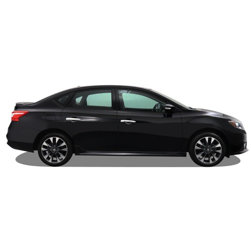 Superposición de vinilo oscurecido de eliminación de cromo para moldura de ventana Nissan Sentra 2013-19 - Imagen 3 de 5