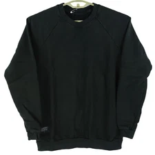 NWT Raleigh Denim Workshop USA Made Raglan Crewneck Sweatshirt in Black