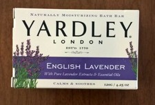 Jabón en barra de lavanda inglesa Yardley London barra de baño hidratante 4,25 oz nuevo 