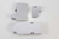 Lot of 3 Nintendo GameCube OEM Bottom Port Cover Hi Speed Serial 1 2 SILVER GCN