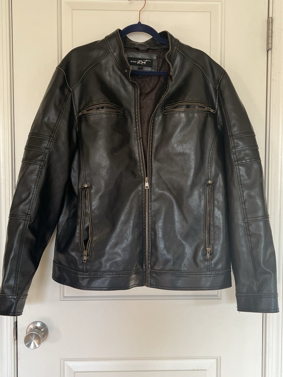 Brown Leather Izod Leather Jacket Price Black Rivet Faux Leather