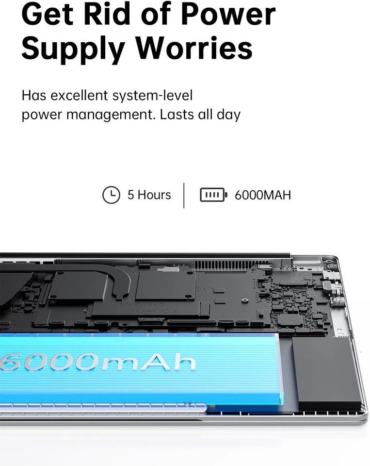 ACEMAGIC 17,3 Zoll FHD Laptop Intel N97 16GB RAM 512GB SSD Notebook WiFi 5 Win11 - Bild 4 von 4