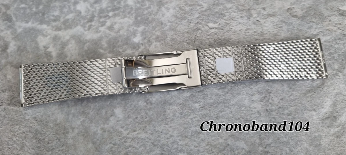 Genuine OEM Breitling 24mm Milanese Steel Mesh Bracelet Ref: 208A  