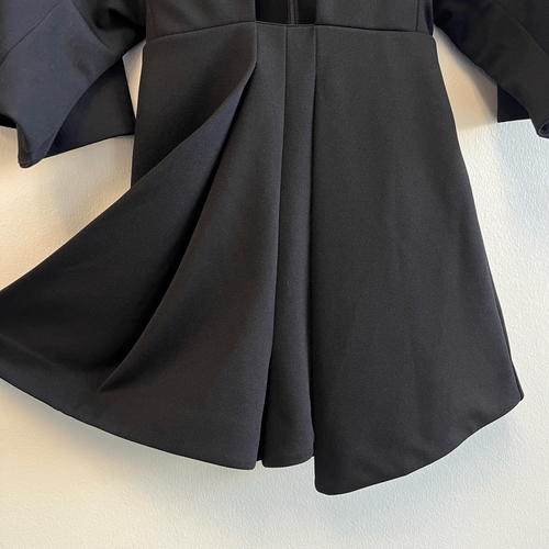 Aq/aq Aqaq Kella Plunge Black Playsuit Jumpsuit Strampler Damen US 0 UK 4 - Bild 6 von 14