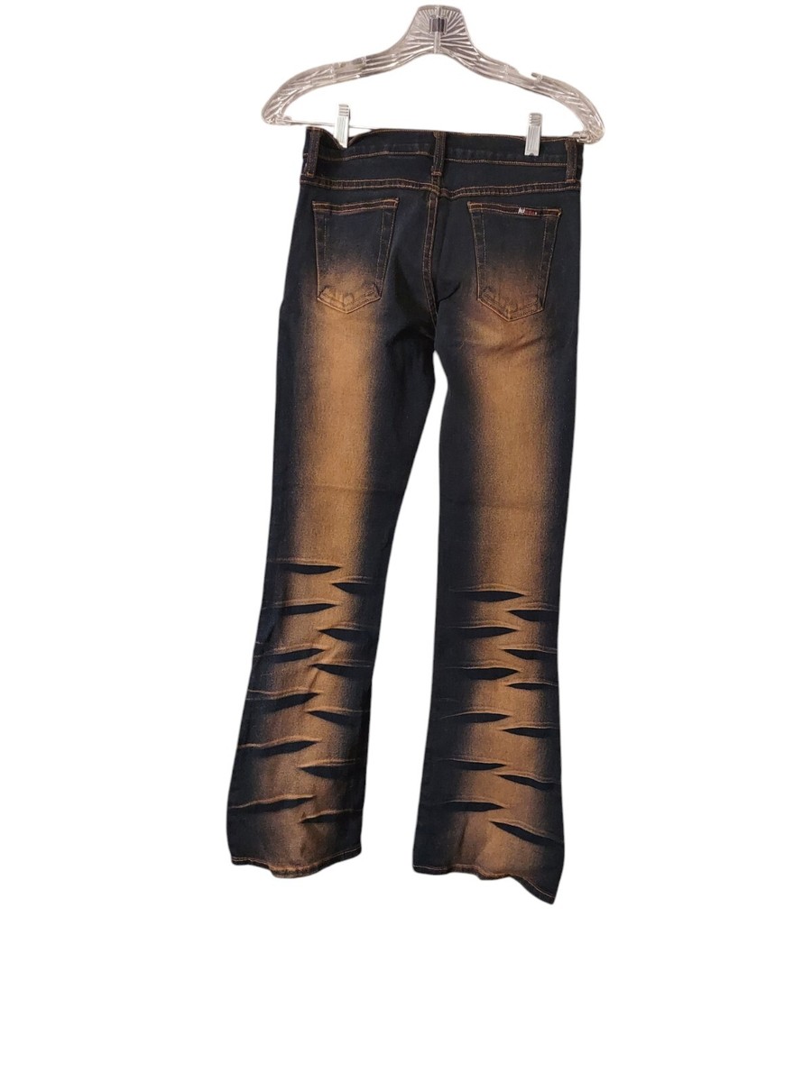 Vintage Y2K Just USA Jeans NEW Zebra Wash Acid Wash Size 3