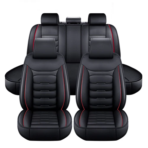 For Toyota RAV4 Car Seat Covers 5-Seats Front & Rear Protector Leather Full Sets - Imagen 18 de 26