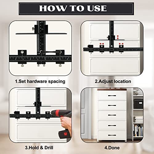 Cabinet Handle Jig True Position Cabinet Hardware Aluminum Alloy Tool Cabinet